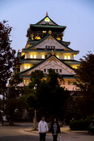 Osaka Castle at Dusk