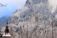 Neuschwanstein from Hohenschwangau, Winter